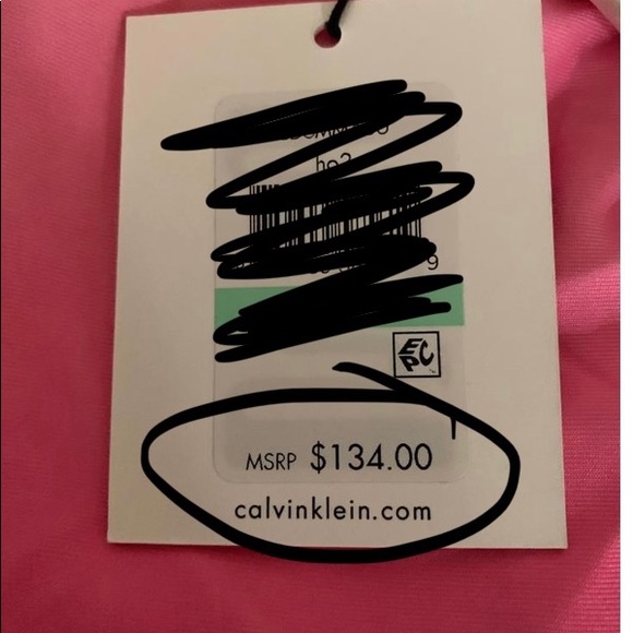 Calvin Klein
White Pink Scuba Ombré Sleeveless Knit Cocktail Dress size 14 - Picture 4 of 5